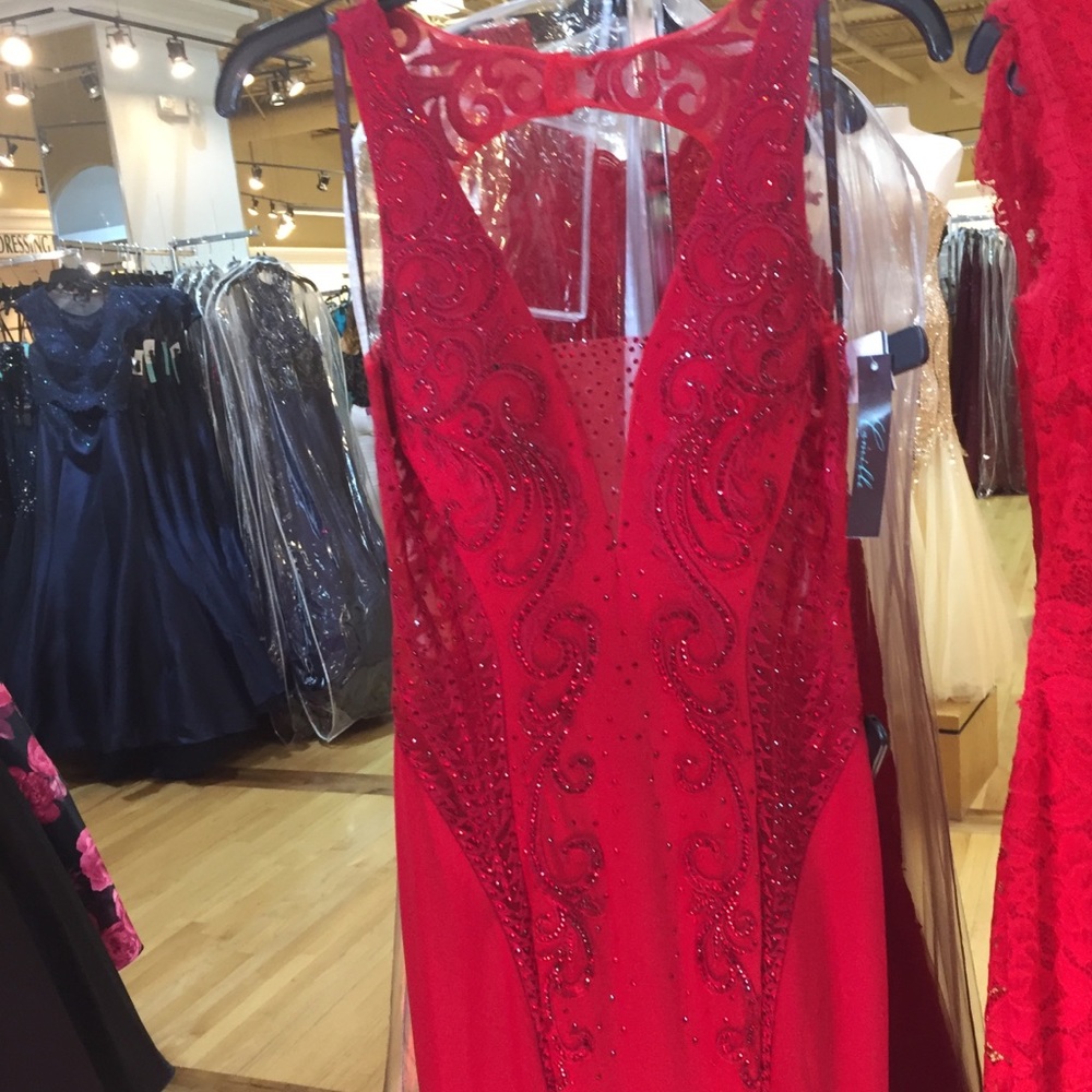 Red Dress. Size 10 .